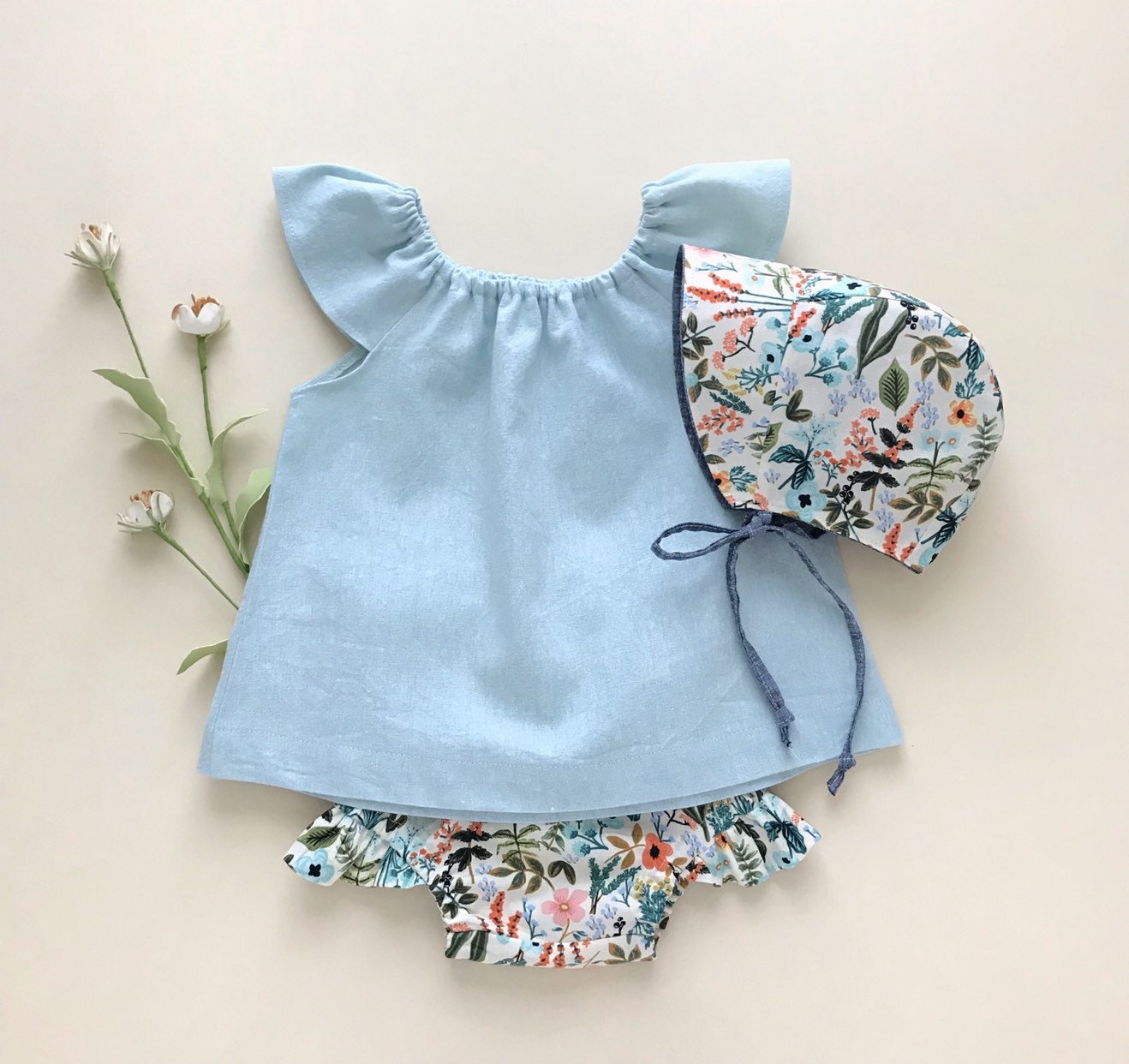 Baby Bonnet | Rifle Paper Co. Amalfi Cream